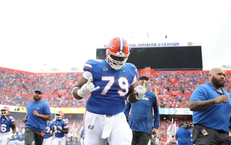 during the Gators' game against the Kentucky Wildcats on Saturday, September 10, 2022 at Ben Hill Griffin Stadium in Gainesville, Fla. / UAA Communications photo by Isabella Marley