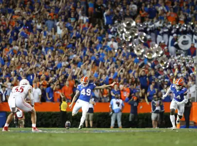during the Gators' game against the Utah Utes on Saturday, September 3, 2022 at Ben Hill Griffin Stadium in Gainesville, Fla. / UAA Communications photo by Emma Bissell
