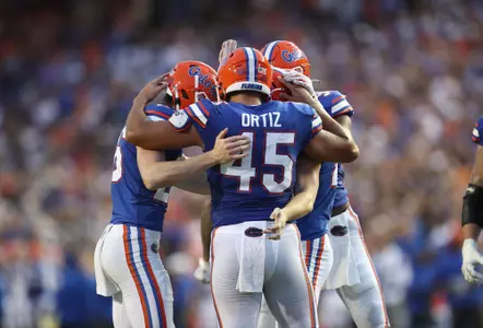 during the Gators' game against the Utah Utes on Saturday, September 3, 2022 at Ben Hill Griffin Stadium in Gainesville, Fla. / UAA Communications photo by Hannah White