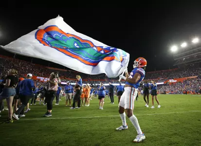 during the Gators' game against the Utah Utes on Saturday, September 3, 2022 at Ben Hill Griffin Stadium in Gainesville, Fla. / UAA Communications photo by Emma Bissell