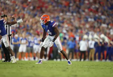 during the Gators' game against the Utah Utes on Saturday, September 3, 2022 at Ben Hill Griffin Stadium in Gainesville, Fla. / UAA Communications photo by Isabella Marley