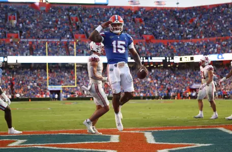 during the Gators' game against the Utah Utes on Saturday, September 3, 2022 at Ben Hill Griffin Stadium in Gainesville, Fla. / UAA Communications photo by Hannah White