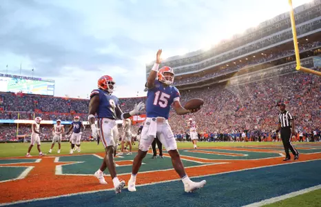 during the Gators' game against the Utah Utes on Saturday, September 3, 2022 at Ben Hill Griffin Stadium in Gainesville, Fla. / UAA Communications photo by Hannah White