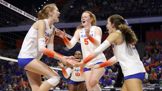 during the Gators' match against the Florida State Seminoles on Tuesday, September 13, 2022 at Exactech Arena at the Stephen C. O'Connell Center in Gainesville, Fla. / UAA Communications photo by Hannah White