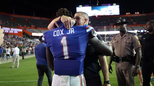 during the Gators' game against the South Florida Bulls on Saturday, September 17, 2022 at Ben Hill Griffin Stadium in Gainesville, Fla. / UAA Communications photo by Courtney Culbreath