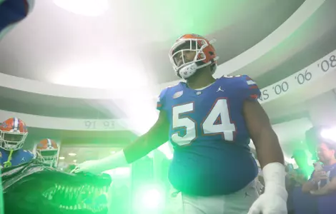 during the Gators' game against the South Florida Bulls on Saturday, September 17, 2022 at Ben Hill Griffin Stadium in Gainesville, Fla. / UAA Communications photo by Hannah White