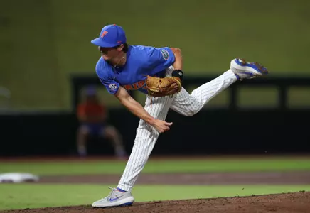 during the Gators' game against the Stetson Hatters on Sunday, November 6, 2022 at Florida Ballpark in Gainesville, FL / UAA Communications photo by Chloe Hyde