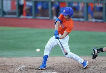 during the Gators' scrimmage on Monday, October 10, 2022 at Florida Ballpark in Gainesville, FL / UAA Communications photo by Anna Carrington