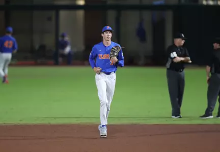 during the Gators' game against the Stetson Hatters on Sunday, November 6, 2022 at Florida Ballpark in Gainesville, FL / UAA Communications photo by Chloe Hyde