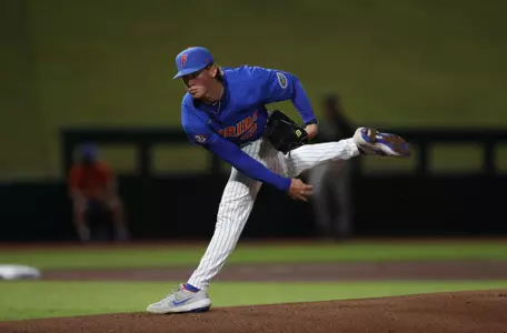 during the Gators' game against the Stetson Hatters on Sunday, November 6, 2022 at Florida Ballpark in Gainesville, FL / UAA Communications photo by Chloe Hyde