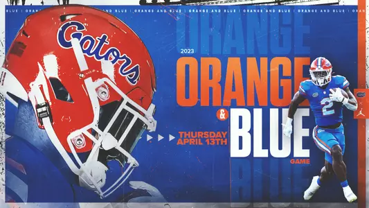Orange and Blue Save the Date