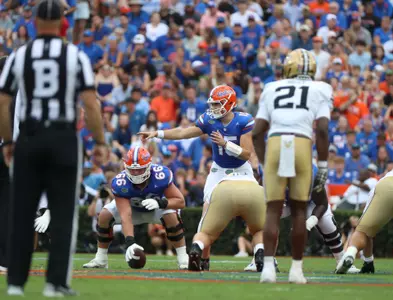 during the Gators' game against the Vanderbilt Commodores on Saturday, October 7, 2023 at Ben Hill Griffin Stadium in Gainesville, Fla. / UAA Communications photo by Maura Schaeffer