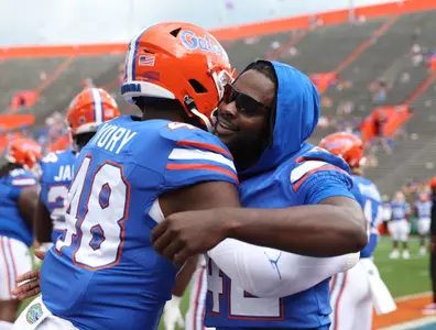 during the Gators' game against the Vanderbilt Commodores on Saturday, October 7, 2023 at Ben Hill Griffin Stadium in Gainesville, Fla. / UAA Communications photo by Maddie Washburn