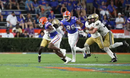 during the Gators' game against the Vanderbilt Commodores on Saturday, October 7, 2023 at Ben Hill Griffin Stadium in Gainesville, Fla. / UAA Communications photo by Te'a Startz