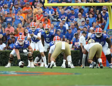 during the Gators' game against the Vanderbilt Commodores on Saturday, October 7, 2023 at Ben Hill Griffin Stadium in Gainesville, Fla. / UAA Communications photo by Katie Park