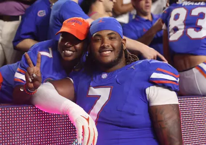 during the Gators' game against the Vanderbilt Commodores on Saturday, October 7, 2023 at Ben Hill Griffin Stadium in Gainesville, Fla. / UAA Communications photo by Te'a Startz