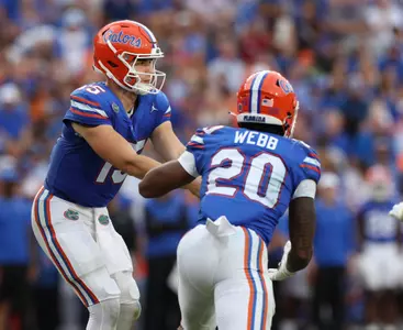 during the Gators' game against the Vanderbilt Commodores on Saturday, October 7, 2023 at Ben Hill Griffin Stadium in Gainesville, Fla. / UAA Communications photo by Maddie Washburn