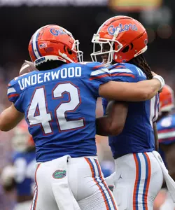 during the Gators' game against the Vanderbilt Commodores on Saturday, October 7, 2023 at Ben Hill Griffin Stadium in Gainesville, Fla. / UAA Communications photo by Maddie Washburn