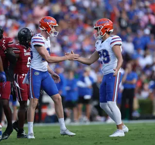 during the Gators' game against the South Carolina Gamecocks on Saturday, October 14, 2023 at Williams-Brice Stadium in Columbia, S.C. / UAA Communications photo by Maddie Washburn