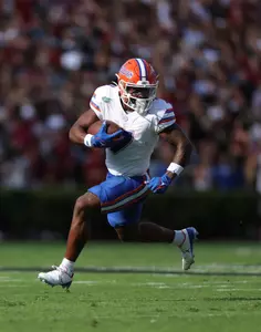 during the Gators' game against the South Carolina Gamecocks on Saturday, October 14, 2023 at Williams-Brice Stadium in Columbia, S.C. / UAA Communications photo by Maddie Washburn