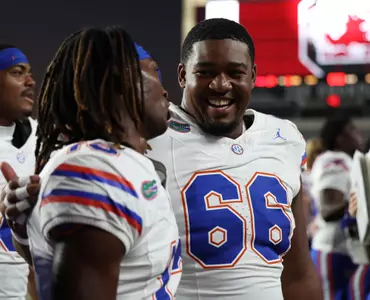 during the Gators' game against the South Carolina Gamecocks on Saturday, October 14, 2023 at Williams-Brice Stadium in Columbia, S.C. / UAA Communications photo by Maddie Washburn