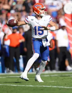 during the Gators' game against the South Carolina Gamecocks on Saturday, October 14, 2023 at Williams-Brice Stadium in Columbia, S.C. / UAA Communications photo by Maddie Washburn