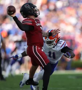 during the Gators' game against the South Carolina Gamecocks on Saturday, October 14, 2023 at Williams-Brice Stadium in Columbia, S.C. / UAA Communications photo by Maddie Washburn