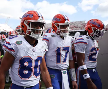 during the Gators' game against the South Carolina Gamecocks on Saturday, October 14, 2023 at Williams-Brice Stadium in Columbia, S.C. / UAA Communications photo by Maddie Washburn