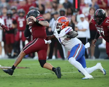 during the Gators' game against the South Carolina Gamecocks on Saturday, October 14, 2023 at Williams-Brice Stadium in Columbia, S.C. / UAA Communications photo by Maddie Washburn