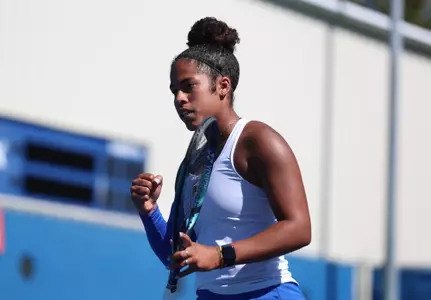 during the Gators' match against the Georgia Tech Yellowjackets on Saturday, October 21, 2023 at Linder Stadium at Ring Tennis Complex in Gainesville, FL / UAA Communications photo by Bella Rosa