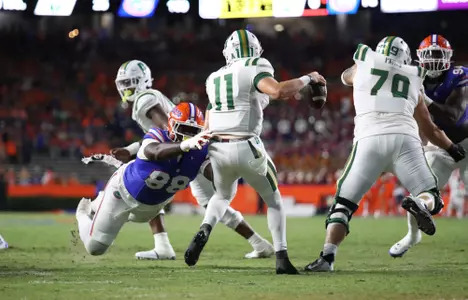 during the Gators' game against the Charlotte 49ers on Saturday, September 23, 2023 at Ben Hill Griffin Stadium in Gainesville, Fla. / UAA Communications photo by Gabriella Whisler