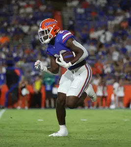 during the Gators' game against the McNeese State Cowboys on Saturday, September 9, 2023 at Ben Hill Griffin Stadium in Gainesville, Fla. / UAA Communications photo by Gabriella Whisler