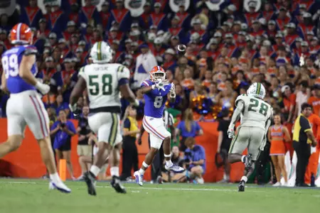 during the Gators' game against the Charlotte 49ers on Saturday, September 23, 2023 at Ben Hill Griffin Stadium in Gainesville, Fla. / UAA Communications photo by Mallory Peak