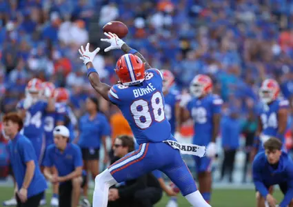 during the Gators' game against the Tennessee Volunteers on Saturday, September 16, 2023 at Ben Hill Griffin Stadium in Gainesville, Fla. / UAA Communications photo by Emma Bissell