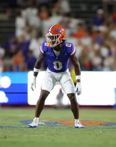 during the Gators' game against the McNeese State Cowboys on Saturday, September 9, 2023 at Ben Hill Griffin Stadium in Gainesville, Fla. / UAA Communications photo by Maddie Washburn