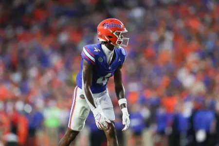 during the Gators' game against the Charlotte 49ers on Saturday, September 23, 2023 at Ben Hill Griffin Stadium in Gainesville, Fla. / UAA Communications photo by Mallory Peak