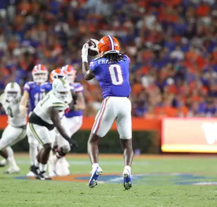 during the Gators' game against the Charlotte 49ers on Saturday, September 23, 2023 at Ben Hill Griffin Stadium in Gainesville, Fla. / UAA Communications photo by Bryce Mitchell