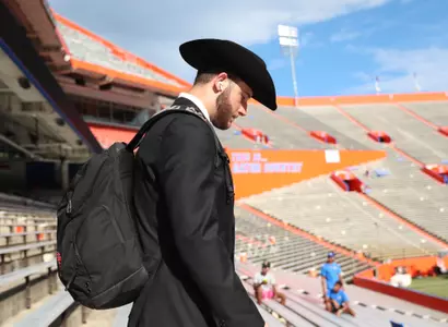 during the Gators' game against the Tennessee Volunteers on Saturday, September 16, 2023 at Ben Hill Griffin Stadium in Gainesville, Fla. / UAA Communications photo by Emma Bissell