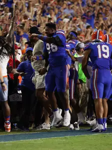 during the Gators' game against the Tennessee Volunteers on Saturday, September 16, 2023 at Ben Hill Griffin Stadium in Gainesville, Fla. / UAA Communications photo by Maddie Washburn