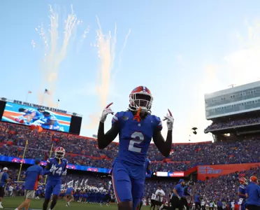 during the Gators' game against the Tennessee Volunteers on Saturday, September 16, 2023 at Ben Hill Griffin Stadium in Gainesville, Fla. / UAA Communications photo by Ashley Ray