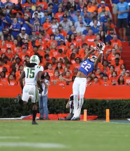 during the Gators' game against the Charlotte 49ers on Saturday, September 23, 2023 at Ben Hill Griffin Stadium in Gainesville, Fla. / UAA Communications photo by Gabriella Whisler