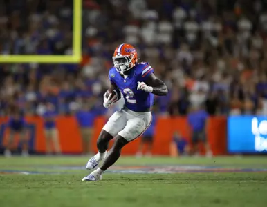 during the Gators' game against the McNeese State Cowboys on Saturday, September 9, 2023 at Ben Hill Griffin Stadium in Gainesville, Fla. / UAA Communications photo by Ashley Ray