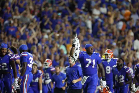 Roderick Kearney During the Gators' game against the Tennessee Volunteers on Saturday, September 16, 2023 at Ben Hill Griffin Stadium in Gainesville, Fla. / UAA Communications photo by Molly Kaiser