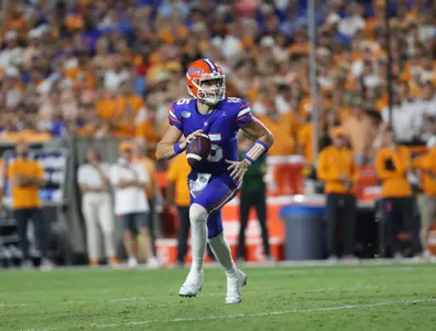 during the Gators' game against the Tennessee Volunteers on Saturday, September 16, 2023 at Ben Hill Griffin Stadium in Gainesville, Fla. / UAA Communications photo by Emma Bissell