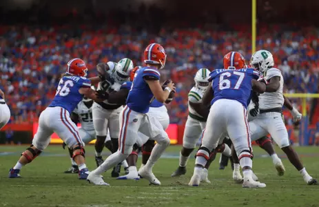 during the Gators' game against the Charlotte 49ers on Saturday, September 23, 2023 at Ben Hill Griffin Stadium in Gainesville, Fla. / UAA Communications photo by Bryce Mitchell