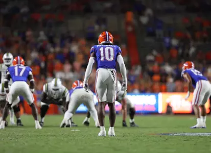 during the Gators' game against the Charlotte 49ers on Saturday, September 23, 2023 at Ben Hill Griffin Stadium in Gainesville, Fla. / UAA Communications photo by John Paternoster