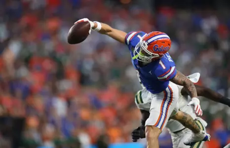 during the Gators' game against the Charlotte 49ers on Saturday, September 23, 2023 at Ben Hill Griffin Stadium in Gainesville, Fla. / UAA Communications photo by Lorenzo Vasquez