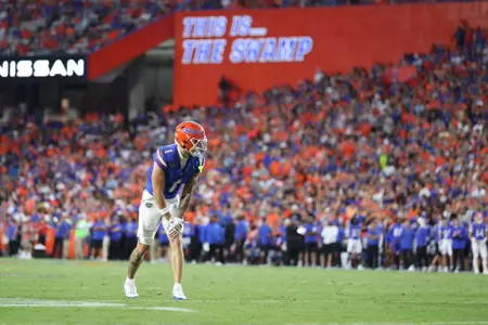 during the Gators' game against the Charlotte 49ers on Saturday, September 23, 2023 at Ben Hill Griffin Stadium in Gainesville, Fla. / UAA Communications photo by Mallory Peak