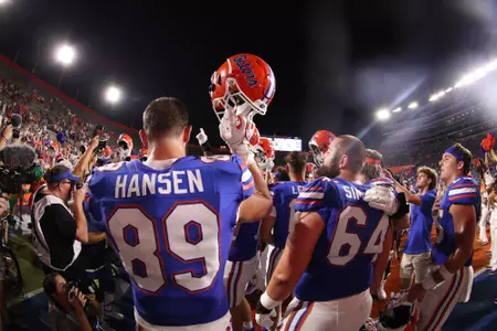 during the Gators' game against the McNeese Cowboys on Saturday, September 9, 2023 at Ben Hill Griffin Stadium in Gainesville, Fla. / UAA Communications photo by Mallory Peak