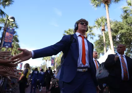 during the Gators' game against the McNeese State Cowboys on Saturday, September 9, 2023 at Ben Hill Griffin Stadium in Gainesville, Fla. / UAA Communications photo by Emma Bissell